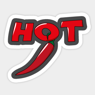 Hot chili peper Sticker